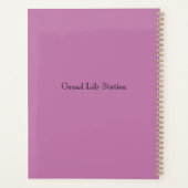 Grote lelie planner (Achterkant)