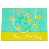 Grote Lemon-Limoen en Blauwgroen Cadeautas voor el (Voorkant)