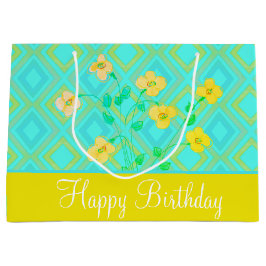 Grote Lemon-Limoen en Blauwgroen Cadeautas voor el