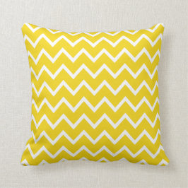 Grote Lemon Yellow Chevron Pillow Kussen