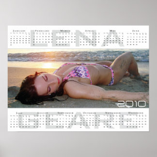 Grote Lena geare 2010-kalender Poster