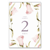 Grote lentes Boho Wildflower Pampas Wedding Kaart (Voorkant)