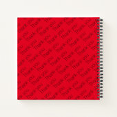 GROTE LERAAR SERVANT HART Dank je RED Notitieboek (Achterkant)