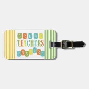 Grote leraren Inspire Bagagelabel