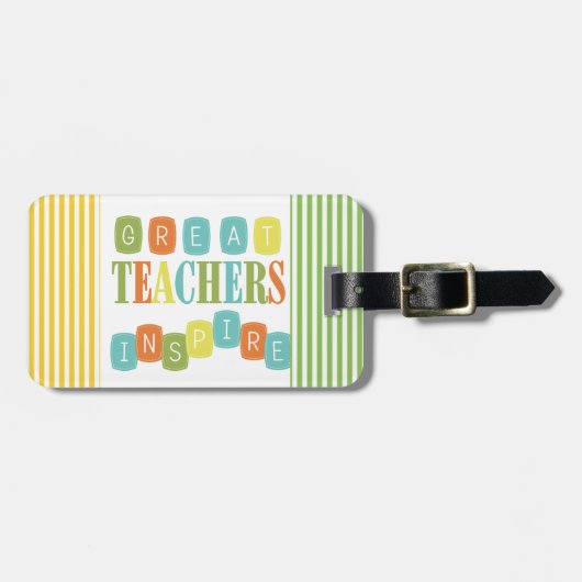Grote leraren Inspire Bagagelabel (Voorkant horizontaal)