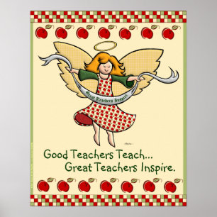 Grote leraren Inspire Poster