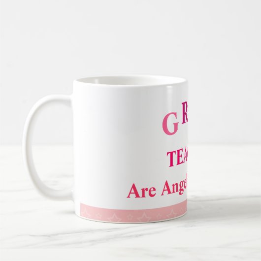 Grote leraren - Roze Koffiemok (Links)