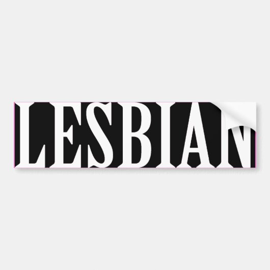 GROTE LESBIEN -.png Bumpersticker (Voorkant)