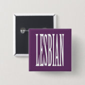 GROTE LESBIEN VIERKANTE BUTTON 5,1 CM (Voorkant /achterkant)