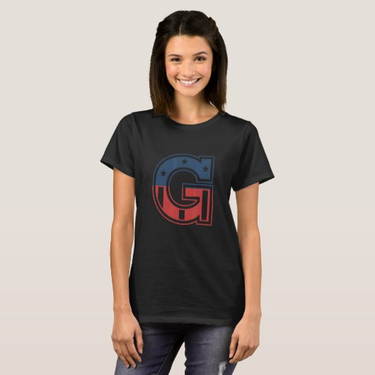 Grote letter G T-shirt (Voorkant volledig)