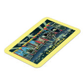 Grote Letter Greeting Hollywood California Magneet (Linkerzijde)