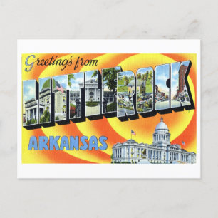 Grote Letter Little Rock Arkansas Reizen Briefkaart