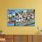 Grote Letter-scènes - zwarte heuvels, SD Canvas Afdruk (Insitu (Woonkamer))