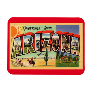 Grote lettergreet Arizona  stijl Magneet