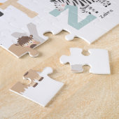 Grote letters dierlijk alfabet kinder legpuzzel (Zijkant)