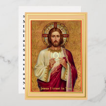 GROTE LETTERS Folie Gebedkaart voor Spirituele Com