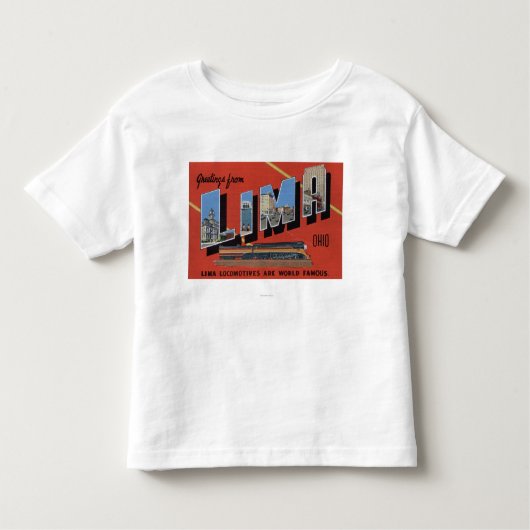 Grote letters - Lima-locomotieven zijn de wereld Kinder Shirts (Voorkant)