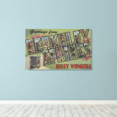 Grote letterscènes - Berkeley Springs, WV Canvas Afdruk (Insitu (Houten vloer))