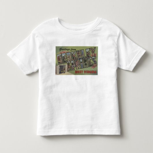Grote letterscènes - Berkeley Springs, WV Kinder Shirts (Voorkant)