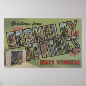 Grote letterscènes - Berkeley Springs, WV Poster (Voorkant)