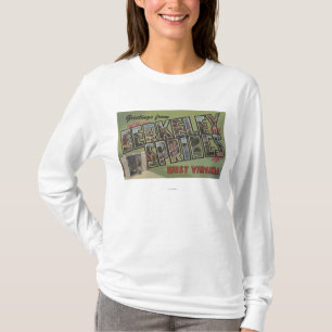 Grote letterscènes - Berkeley Springs, WV T-shirt
