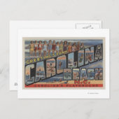 Grote letterscènes - Carolina Beach, NC Briefkaart (Voorkant / Achterkant)