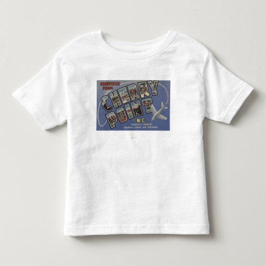 Grote letterscènes - Cherry Point, NC Kinder Shirts (Voorkant)
