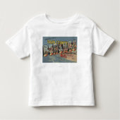 Grote letterscènes - Dare County Beaches, NC Kinder Shirts (Voorkant)