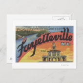 Grote letterscènes - Fayetteville, NC Briefkaart (Voorkant / Achterkant)
