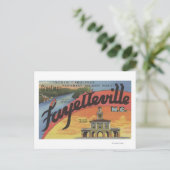 Grote letterscènes - Fayetteville, NC Briefkaart (Staand voorkant)