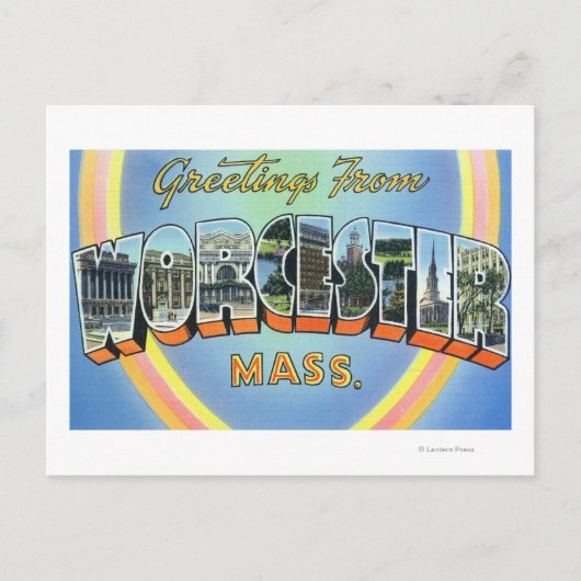 Grote letterscènes - groeten van 2 briefkaart (Voorkant)