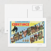 Grote letterscènes, groeten van 2 briefkaart (Voorkant / Achterkant)