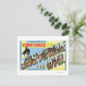 Grote letterscènes, groeten van 2 briefkaart (Staand voorkant)