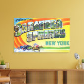 Grote letterscènes - groeten van 2 canvas afdruk (Insitu (Woonkamer))