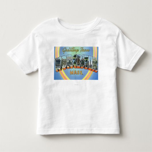Grote letterscènes - groeten van 2 kinder shirts (Voorkant)