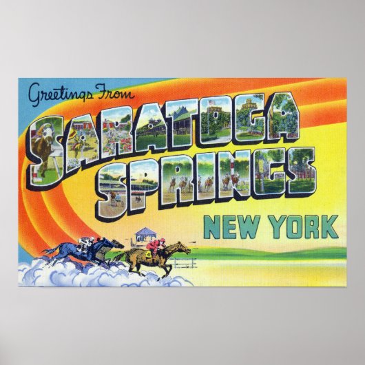 Grote letterscènes - groeten van 2 poster (Voorkant)