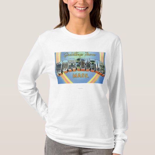 Grote letterscènes - groeten van 2 t-shirt (Voorkant)