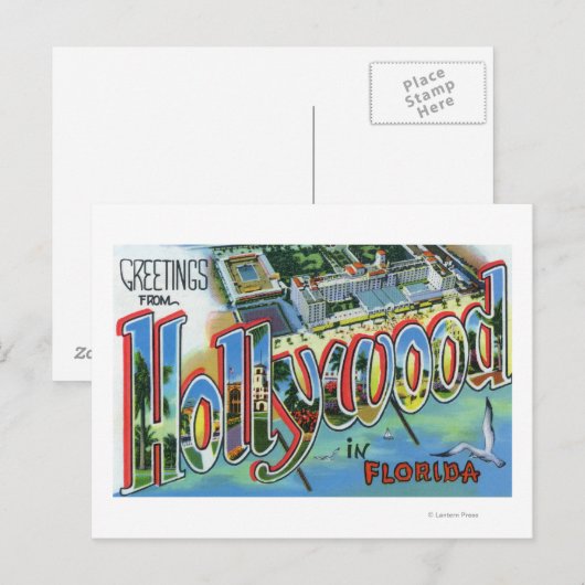 Grote letterscènes, groeten van 3 briefkaart (Voorkant / Achterkant)