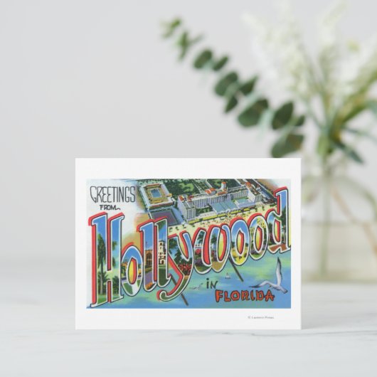 Grote letterscènes, groeten van 3 briefkaart (Staand voorkant)