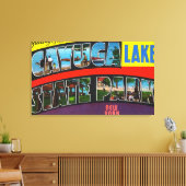 Grote letterscènes, groeten van 3 canvas afdruk (Insitu (Woonkamer))