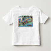 Grote letterscènes, groeten van 3 kinder shirts (Voorkant)