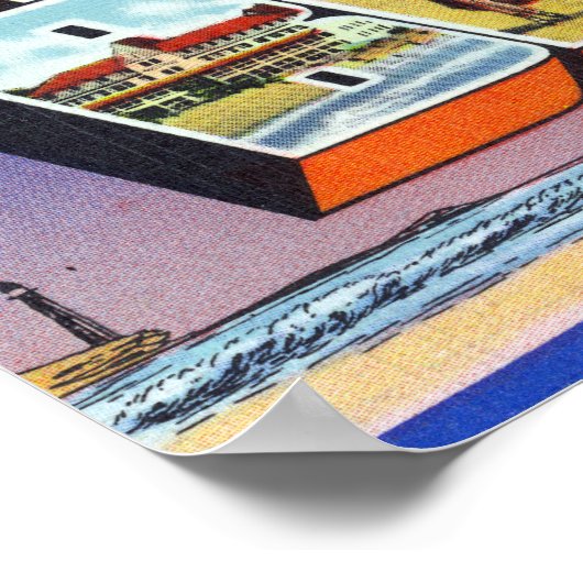 Grote letterscènes, groeten van 3 poster (Hoek)