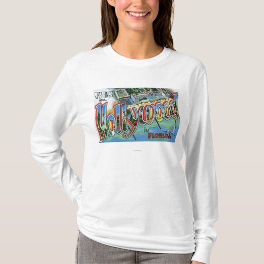 Grote letterscènes, groeten van 3 t-shirt (Voorkant)