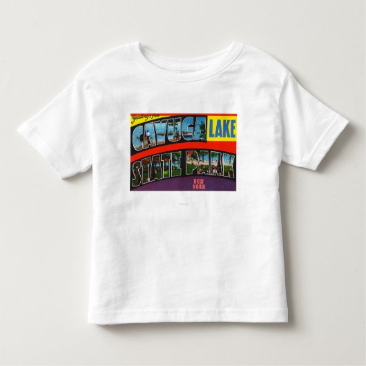 Grote letterscènes, groeten van 4 kinder shirts (Voorkant)