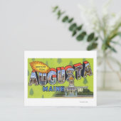 Grote letterscènes, groeten van 5 briefkaart (Staand voorkant)