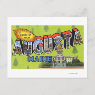 Grote letterscènes, groeten van 5 briefkaart