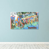 Grote letterscènes, groeten van 5 canvas afdruk (Insitu (Houten vloer))