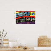 Grote letterscènes, groeten van 5 poster (Keuken)