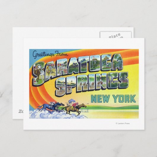 Grote letterscènes - groeten van briefkaart (Voorkant / Achterkant)