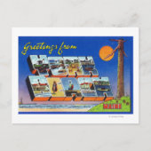 Grote letterscènes, groeten van briefkaart (Voorkant)